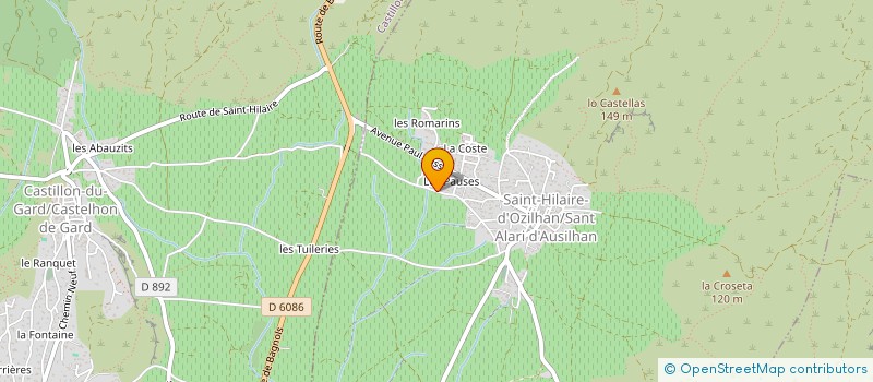 localisation de l'entreprise LA ROSE  SAINT-HILAIRE-D'OZILHAN