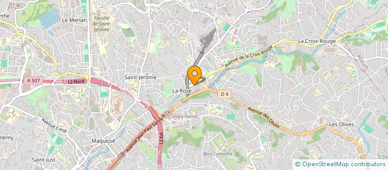 localisation de l'entreprise LA ROSE à MARSEILLE