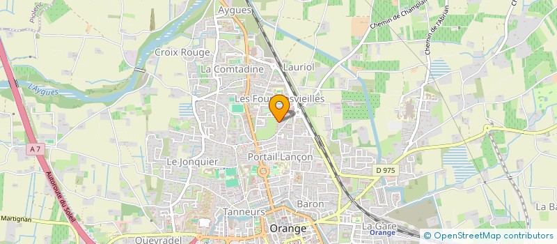 localisation de l'entreprise LA ROSE  ORANGE