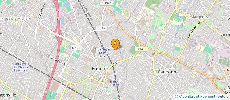 localisation de l'entreprise LA ROSE  ERMONT