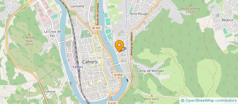 localisation de l'entreprise LA ROSE  CAHORS