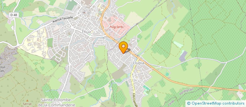 localisation de l'entreprise LA ROSE ALLEE  THUIR