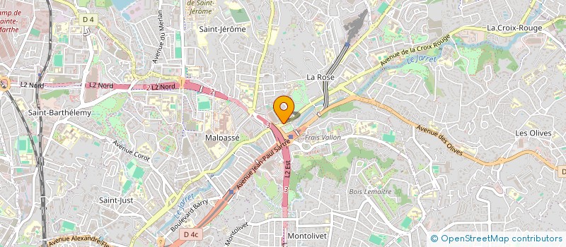 localisation de l'entreprise LA ROSE AUTOMOBILE à MARSEILLE