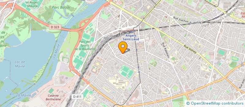 localisation de l'entreprise LA ROSE AUX COEURS à ANGERS