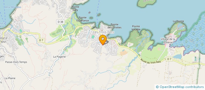 localisation de l'entreprise LA ROSE BAY NAUTIQUE à LES TROIS-ILETS