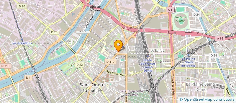 localisation de l'entreprise LA ROSE BLANCHE à SAINT-DENIS