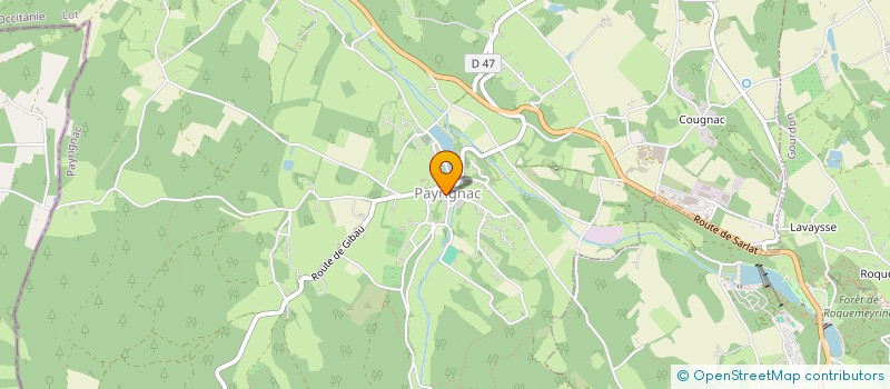 localisation de l'entreprise LA ROSE BLANCHE  PAYRIGNAC