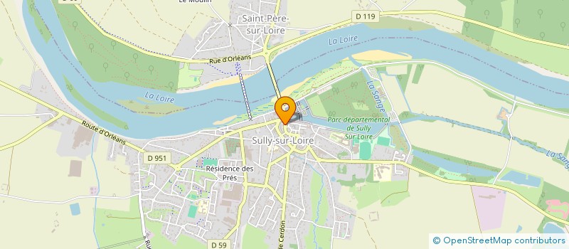 localisation de l'entreprise LA ROSE BLANCHE à SULLY-SUR-LOIRE