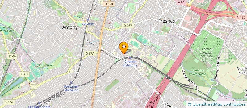 localisation de l'entreprise LA ROSE COUVERTE DE PANAME à ANTONY