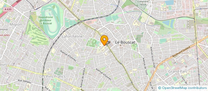 localisation de l'entreprise LA ROSE D'ALIENOR à LE BOUSCAT