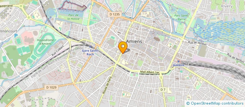 localisation de l'entreprise LA ROSE D'AMIENS à AMIENS
