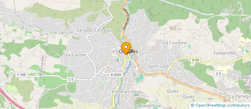 localisation de l'entreprise LA ROSE D'OR à OLLIOULES