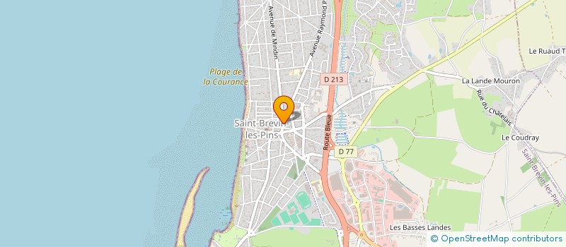 localisation de l'entreprise LA ROSE D'OR à SAINT-BREVIN-LES-PINS