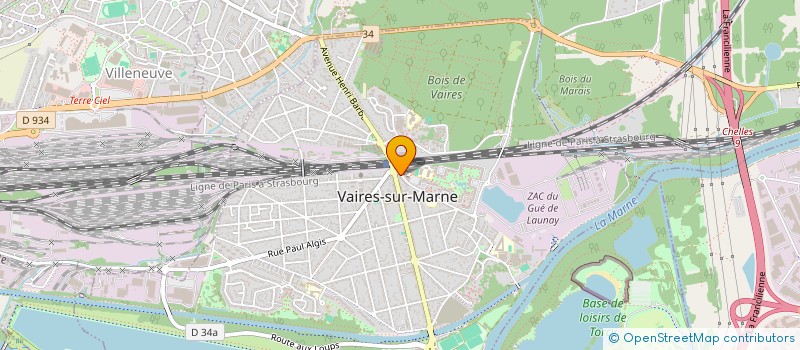 localisation de l'entreprise LA ROSE D'OR à VAIRES-SUR-MARNE