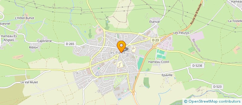 localisation de l'entreprise LA ROSE D'OR  LES PIEUX