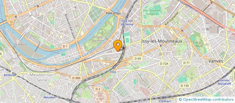 localisation de l'entreprise LA ROSE D'ORIENT à ISSY-LES-MOULINEAUX