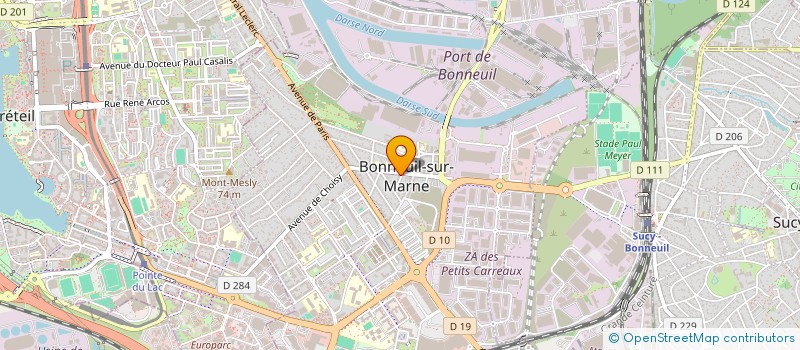 localisation de l'entreprise LA ROSE DE BONNEUIL à BONNEUIL-SUR-MARNE