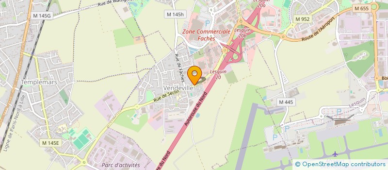 localisation de l'entreprise LA ROSE DE CASCIA  VENDEVILLE