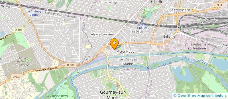 localisation de l'entreprise LA ROSE DE CHELLES  CHELLES