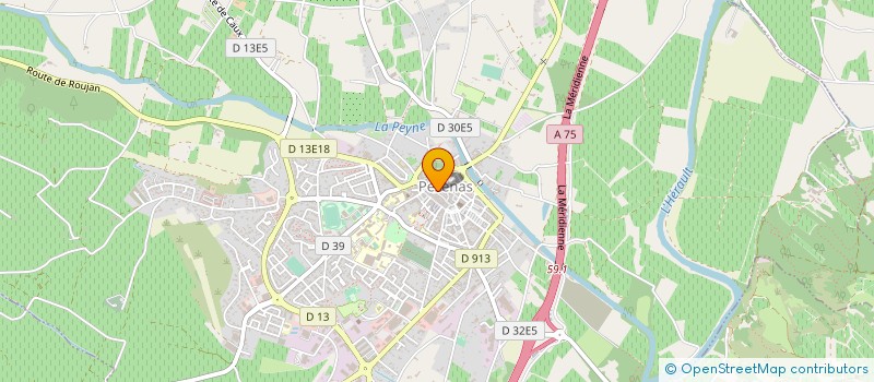 localisation de l'entreprise LA ROSE DE DAMAS à PEZENAS