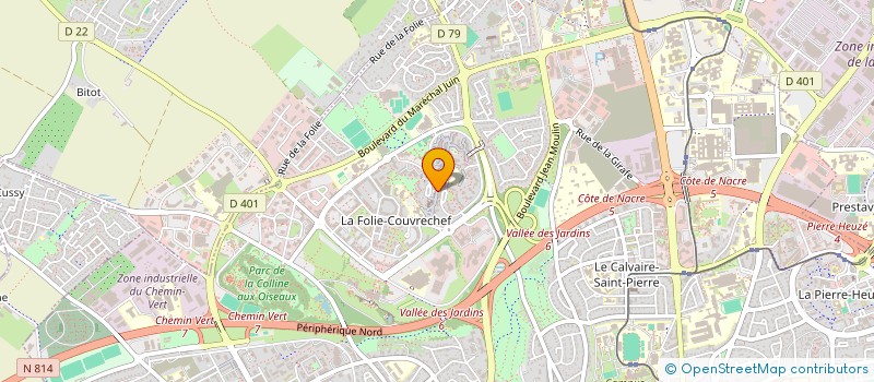 localisation de l'entreprise LA ROSE DE LA FOLIE à CAEN