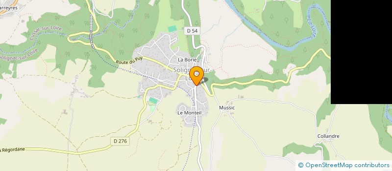 localisation de l'entreprise LA ROSE DE LIMAGNE  SOLIGNAC-SUR-LOIRE