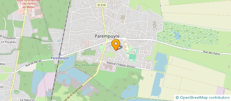 localisation de l'entreprise LA ROSE DE PAREMPUYRE à PAREMPUYRE