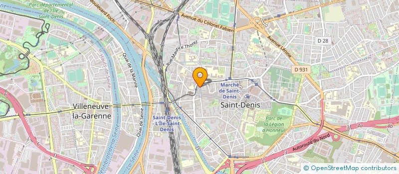 localisation de l'entreprise LA ROSE DE SAINT DENIS  SAINT-DENIS