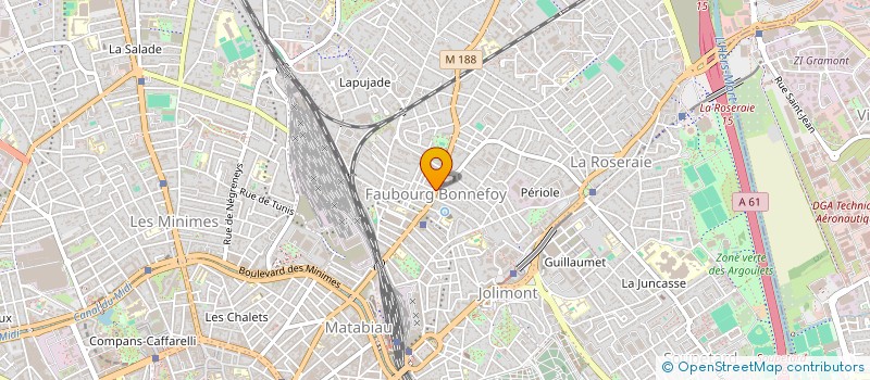 localisation de l'entreprise LA ROSE DE TUNIS à TOULOUSE