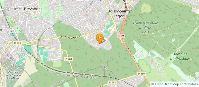 localisation de l'entreprise LA ROSE DE VILLENEUVE à LIMEIL-BREVANNES