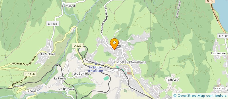 localisation de l'entreprise LA ROSE DES MINES  LA MOTTE-D'AVEILLANS