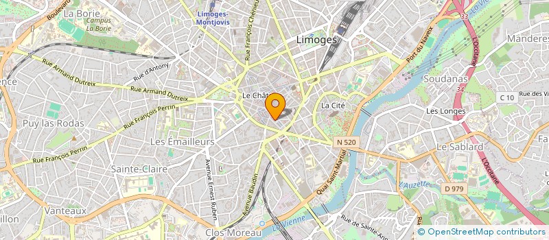 localisation de l'entreprise LA ROSE DES SABLES 3 à LIMOGES