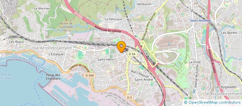 localisation de l'entreprise LA ROSE DES SABLES à MARSEILLE