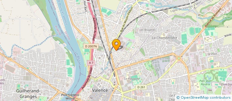 localisation de l'entreprise LA ROSE DES SABLES à BOURG-LES-VALENCE