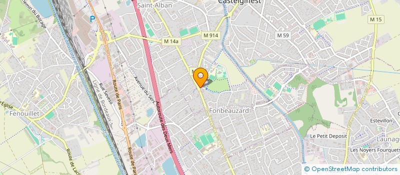 localisation de l'entreprise LA ROSE DES SABLES  SAINT-ALBAN