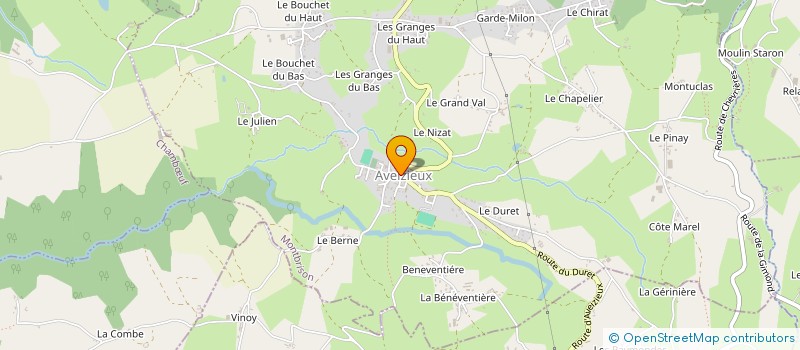 localisation de l'entreprise LA ROSE DES SABLES  AVEIZIEUX