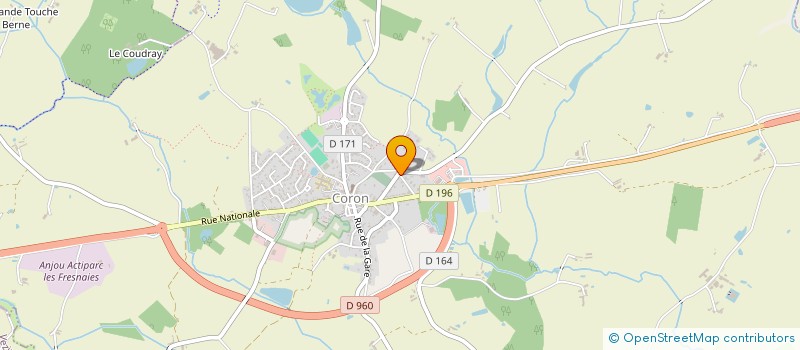 localisation de l'entreprise LA ROSE DES SABLES  CORON