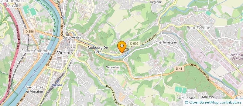 localisation de l'entreprise LA ROSE DES SABLES à VIENNE