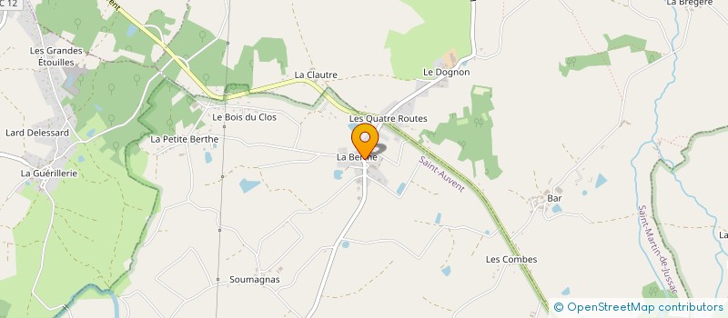 localisation de l'entreprise LA ROSE DES SABLES  SAINT-AUVENT