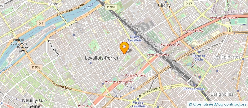 localisation de l'entreprise LA ROSE DES SABLES à LEVALLOIS-PERRET