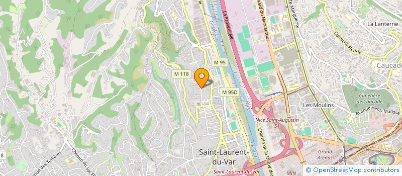 localisation de l'entreprise LA ROSE DES SABLES à SAINT-LAURENT-DU-VAR