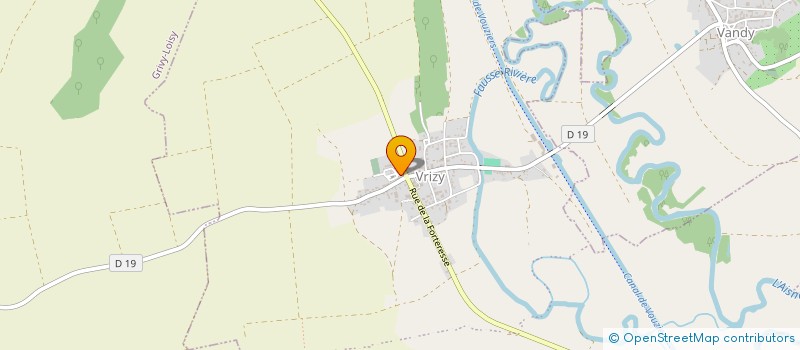 localisation de l'entreprise LA ROSE DES TEMPS  VOUZIERS