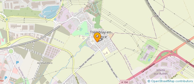 localisation de l'entreprise LA ROSE DES VENTS à TREMBLAY-EN-FRANCE
