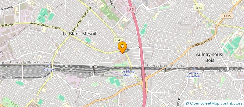 localisation de l'entreprise LA ROSE DES VENTS à LE BLANC-MESNIL
