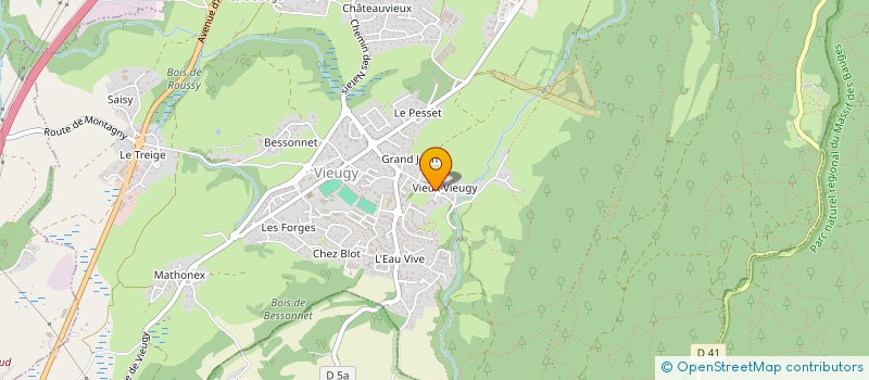 localisation de l'entreprise LA ROSE DES VENTS  MONTAGNY-LES-LANCHES