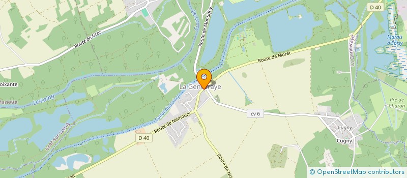 localisation de l'entreprise LA ROSE DES VENTS  LA GENEVRAYE