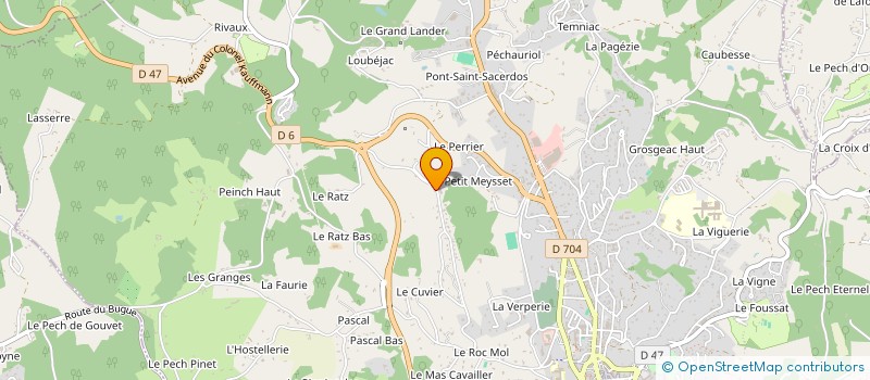 localisation de l'entreprise LA ROSE DES VENTS à SARLAT-LA-CANEDA