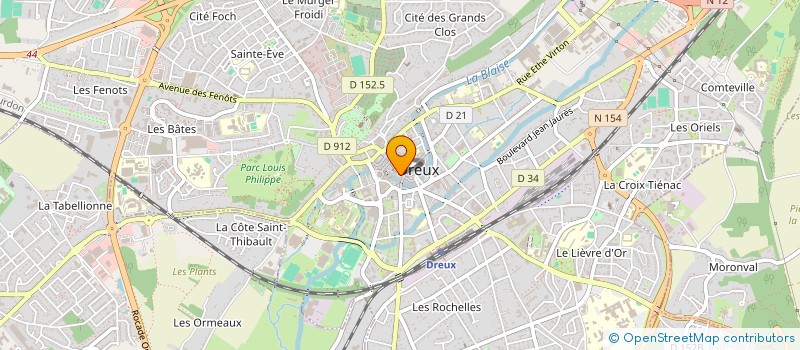 localisation de l'entreprise LA ROSE DES VENTS à DREUX