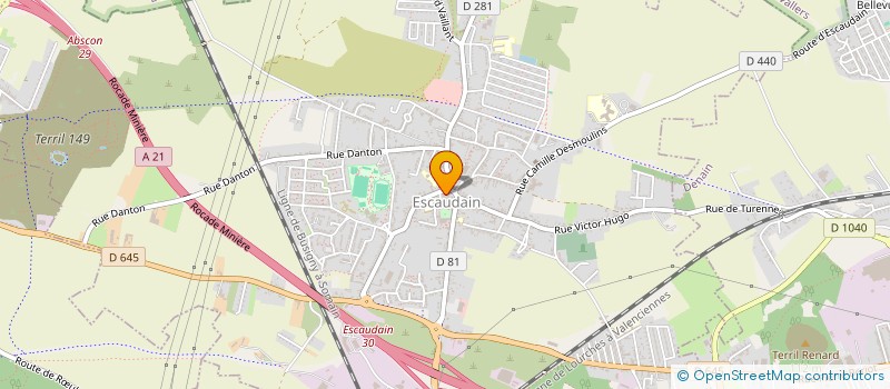 localisation de l'entreprise LA ROSE DES VENTS à ESCAUDAIN