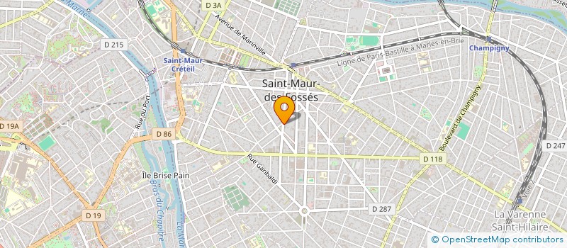 localisation de l'entreprise LA ROSE DES VENTS à SAINT-MAUR-DES-FOSSES